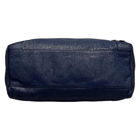 Auth BALENCIAGA Classic Twiggy 409334 Blue Leather Handbag - Picture 7 of 16